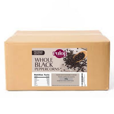 Whole Black Peppercorns 10kg - Vegan Peppercorns - Bulk option