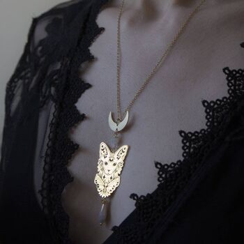 collier pendentif chat - sphinx 6