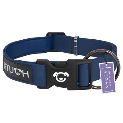 Padded dog collar - Dark Blue
