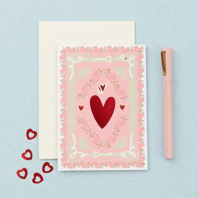 Clé de mon cœur | Carte de Saint-Valentin | Carte d'amour | Carte romantique pour conjoint/partenaire/épouse