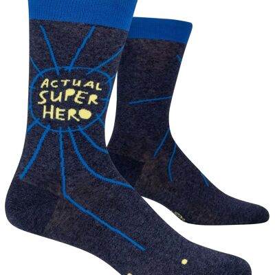Calcetines de hombre de superhéroe real: ¡nuevos!