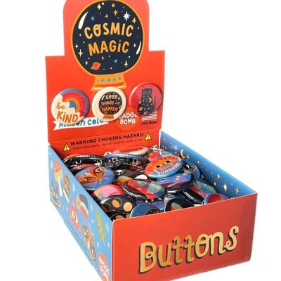 Boîte à boutons magique cosmique