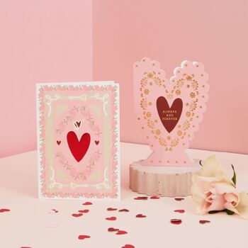 Toujours et pour toujours | Carte de Saint-Valentin | Carte d'amour | Carte romantique pour conjoint/partenaire/épouse 5