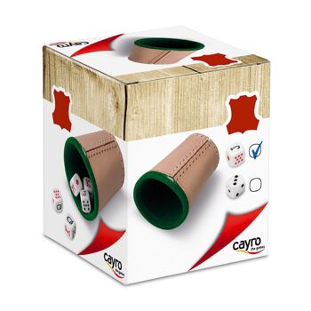 Dice Poker Cup - + 5 Ans - Gobelet Cuir Doublé 1