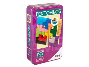 Boîte Métal Pentominos - Figures de Carrés Identiques 1