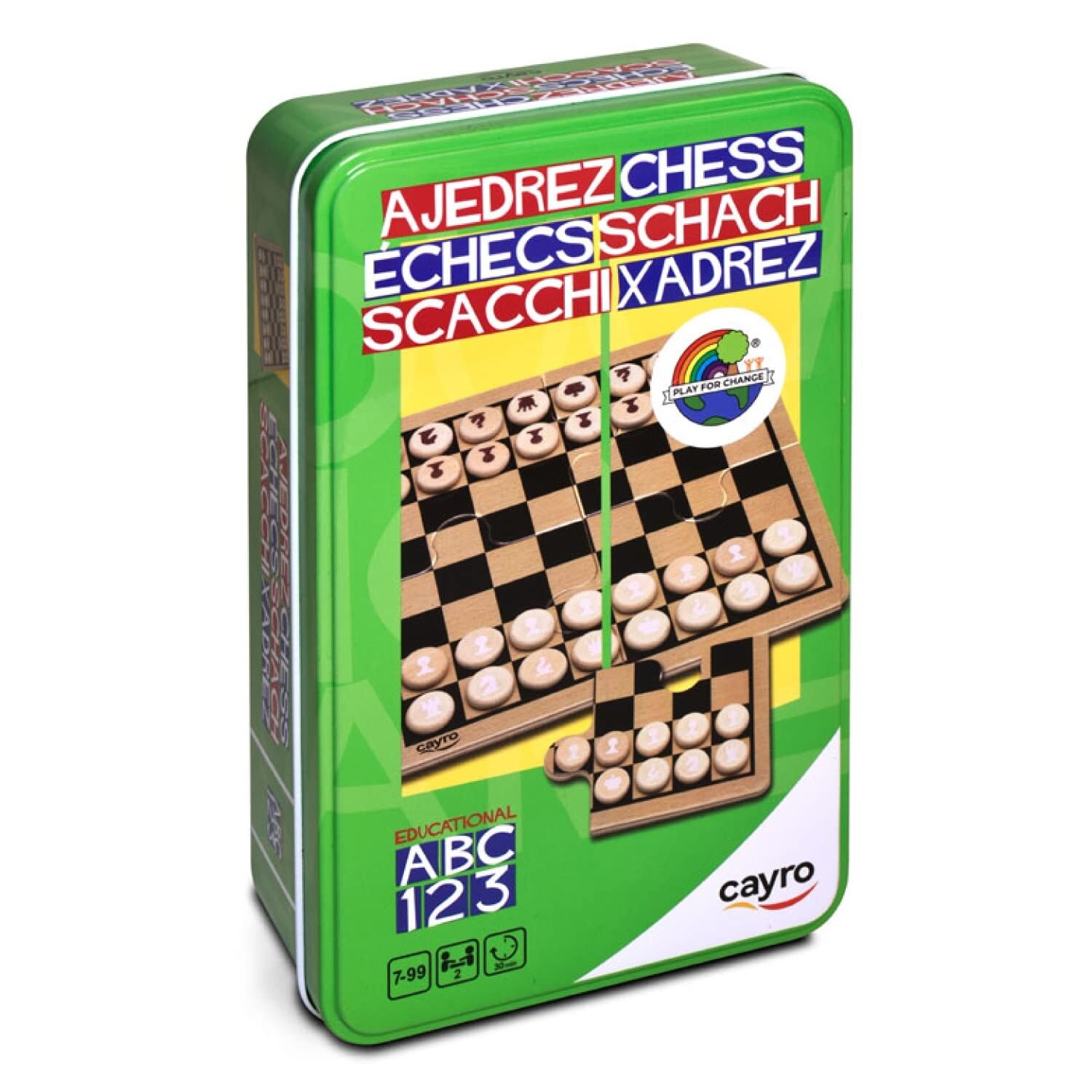 Chess - Metal Box - Includes Pieces - 2 Players