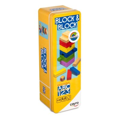 Block & Block Metal Box - Gioco di struttura a blocchi