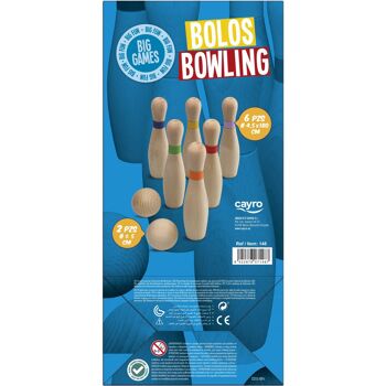 Bowling - + 3 Ans - Comprend 6 Quilles et 2 Boules 9