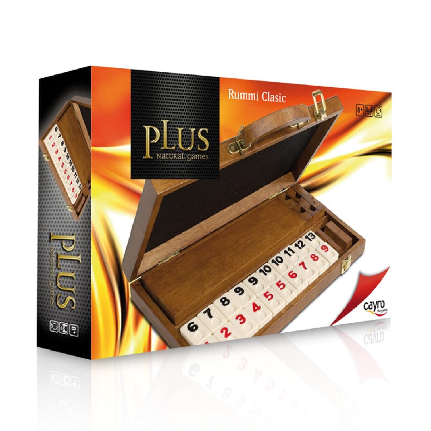 Rummi Clasic - + 8 Years - Briefcase and 4 Wooden Stands