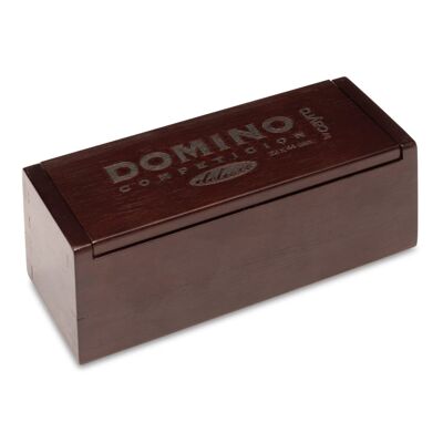 Dominosteine ​​– ab 6 Jahren – Deluxe-Box aus dunklem Holz