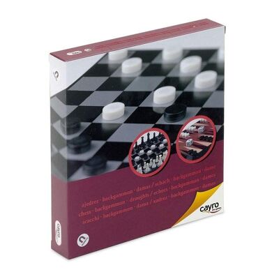 Chess, Checkers and Backgammon - 3 Board Games in 1
