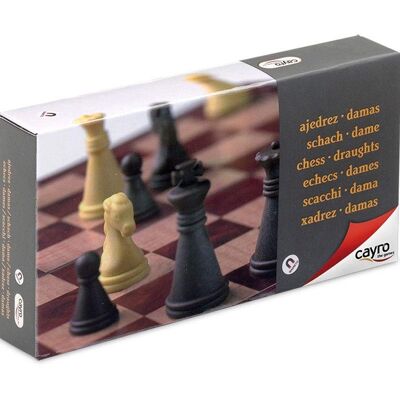 Schach und Dame – Magnetisches Reisespiel