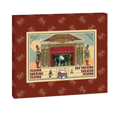 Theater - Curtain, Decorations and Cardboard Characters
