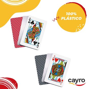 Jeu de cartes de poker - Couleur rouge et noire 8