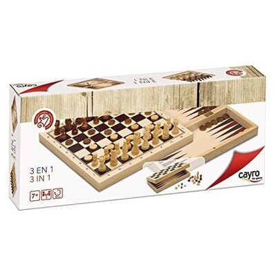 Chess, Checkers and Backgammon - Save the Chips Board