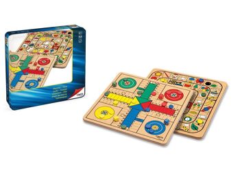 Parcheesi et Goose Wood - Jeu de société - Comprend des dés et des jetons 1