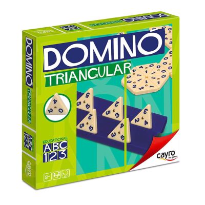 Dreieckige Dominosteine ​​– 56 Teile – klassisches Brettspiel