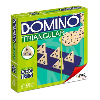 Dominos triangulaires - 56 pièces - Jeu de société classique 1