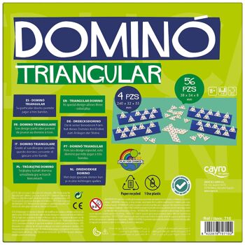 Dominos triangulaires - 56 pièces - Jeu de société classique 9