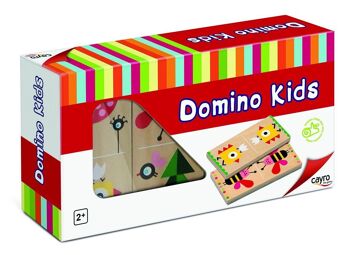Dominos Enfants - + 2 Ans - Pièces en Bois Dessins Enfants 1