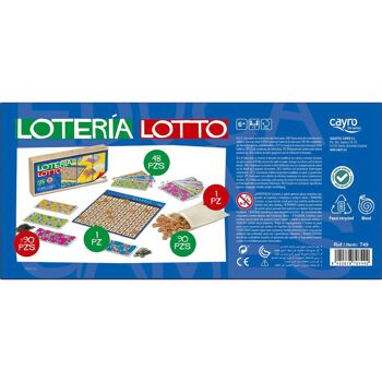 Loterie en bois - 48 cartes - Jeu de société éducatif 2