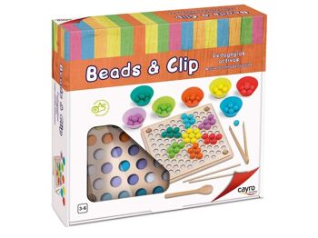 Perles & Clip - Jeu de boules Montessori - Créer des formes 1