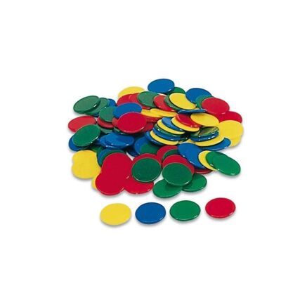 Beutel mit Farbchips 15 mm – Rot, Gelb, Grün und Blau