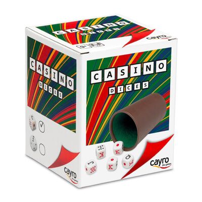 Cubilete - Dados Poker Casino - Cubilete Forrado