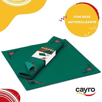 Tapis de Base Antidérapant - 50x50 cm - Poker, Cartes ou Dés 10