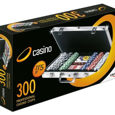 Poker Chips Briefcase - 300 Professional Chips - Bet