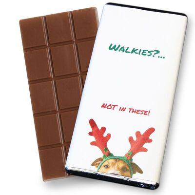 Christmas Walkies - Milk Chocolate Bar