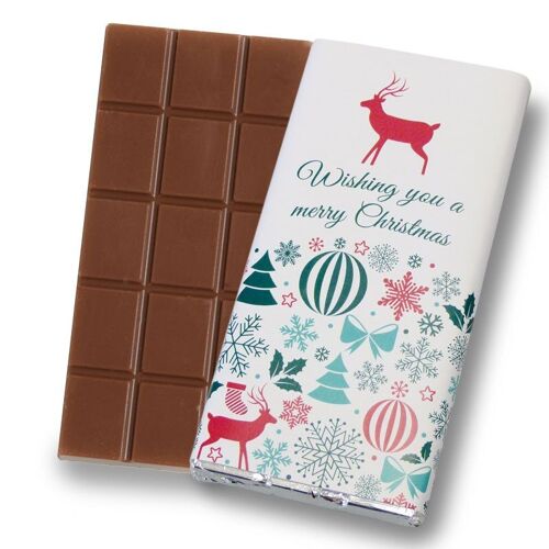 Wishing You A Merry Christmas - Milk Chocolate Bar