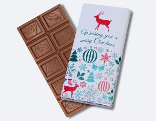 Wishing You A Merry Christmas - Milk Chocolate Bar