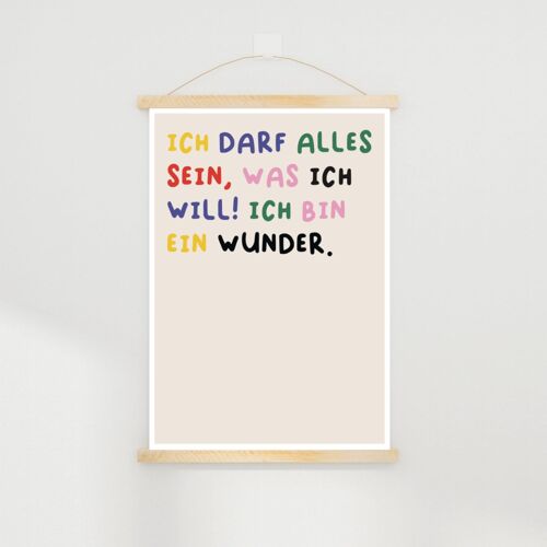 Poster – "Wunder" - 50 x 70 cm