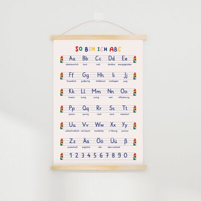 Poster - "So bin ich ABC" - 30 x 40 cm