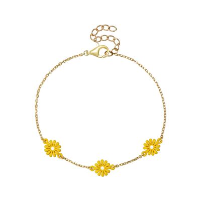 Margaret-Mint Flower Bracelet