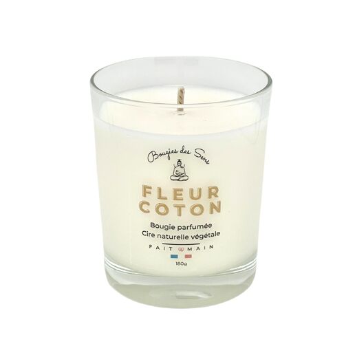 Bougie parfumée Fleur coton 180g