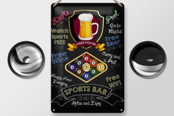 Panneau en étain disant 20x30cm, décoration de billard de bar de sport, de bière 2