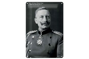 Portrait en tôle 20x30cm Kaiser Friedrich Wilhelm 1859 1