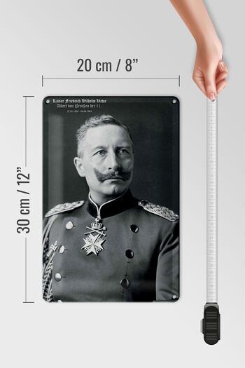 Portrait en tôle 20x30cm Kaiser Friedrich Wilhelm 1859 4