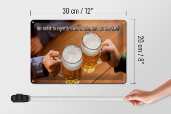 Plaque en tôle disant 30x20cm Bière si vous n'en avez pas envie 4