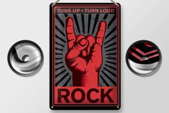 Plaque en tôle Rock 20x30cm, tune up rutn Loud 2