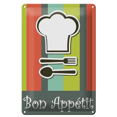Metal sign food 20x30cm bon Appetit Restaurant