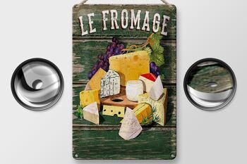 Plaque en tôle alimentaire 20x30cm, Le Fromage, types de fromages 2