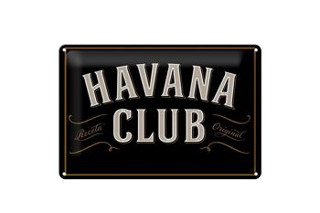 Plaque en tôle disant 30x20cm Havana Club 1