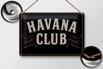 Plaque en tôle disant 30x20cm Havana Club 2