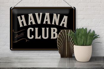 Plaque en tôle disant 30x20cm Havana Club 3
