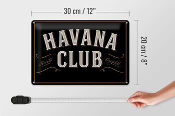 Plaque en tôle disant 30x20cm Havana Club 4