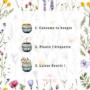 Bougie fleurie - Pivoine 4
