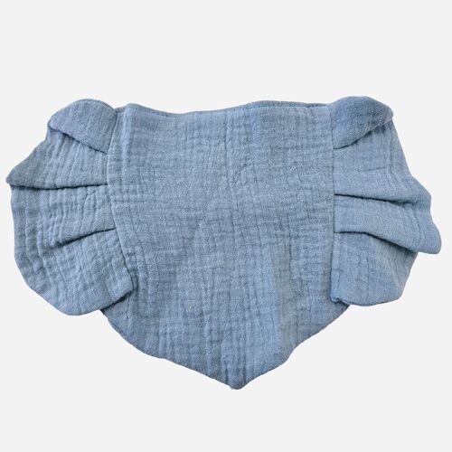 Ruffle Blue Bib